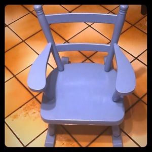 Baby Blue Toddler Rocking Chair